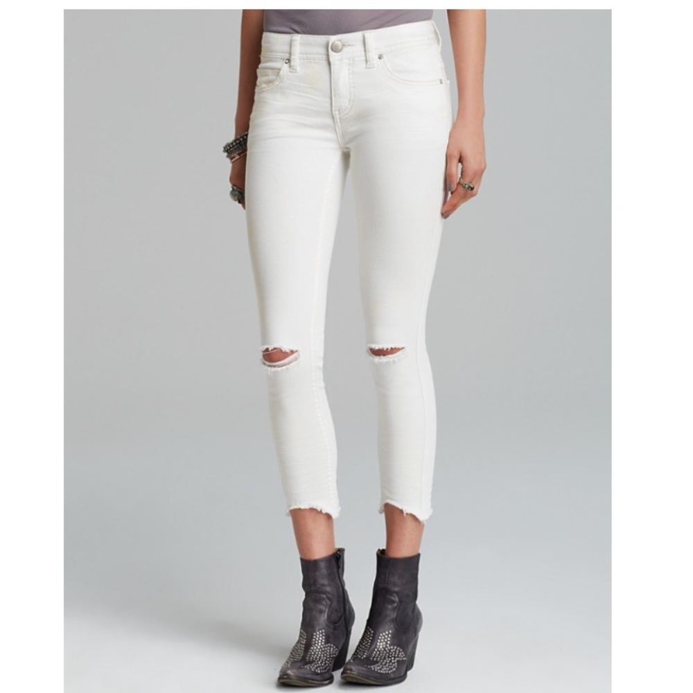 Free People ripped skinny jean